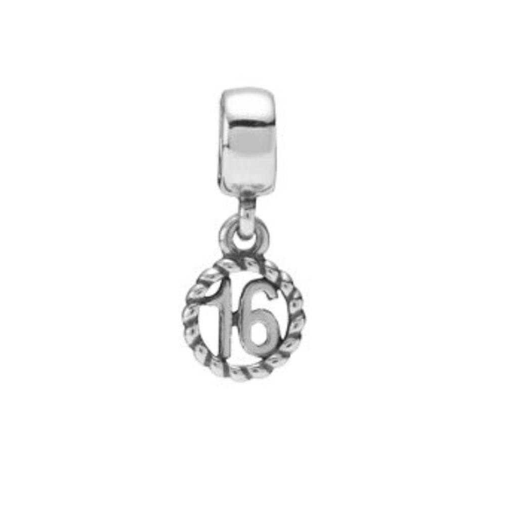 Authentic Pandora Sweet 16 Dangle Charm 💎Retired💎 Sterling Silver
